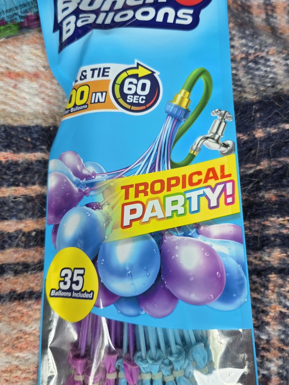 Tropical Party Water Balloons - Blue & Purple